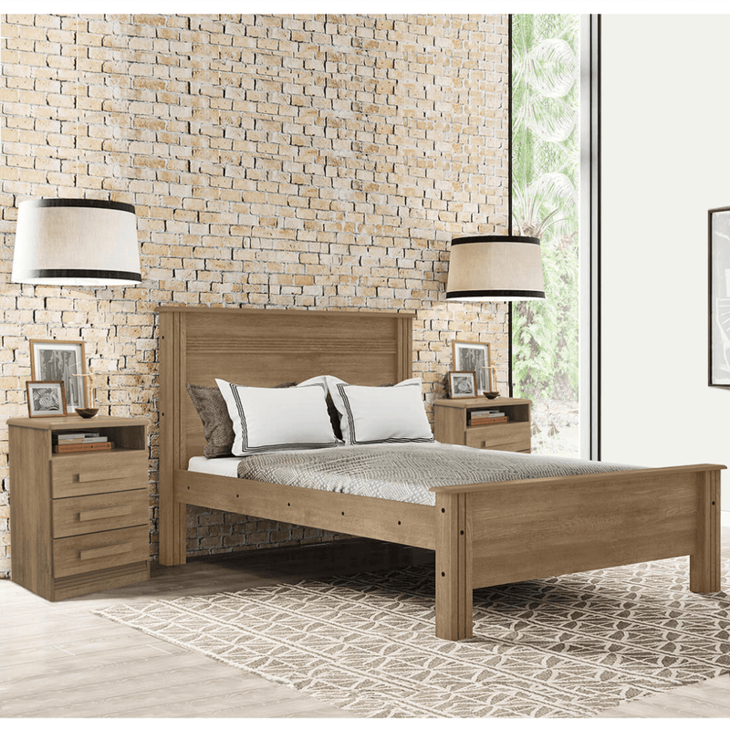 Kits-Cama-Com-2-Mesas-de-Cabeceira-3-Gavetas-Mdf-Resistente-138cm-Portugal-Lanza
