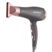 Secador de Cabelo Mondial Grey Rose Keratin 2 Velocidades 3 Temperaturas 2000W SCN-11