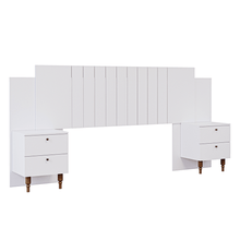 Cabeceira de Cama Casal e Queen Size com Mesas Laterais Genova Flex
