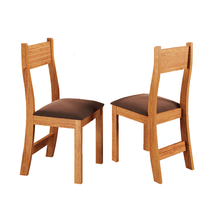 Conjunto de Cadeiras Sala de Jantar 2 Peças Estofada Trindade