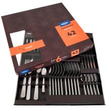 Faqueiro Brinox Modena 42 Peças em Aço Inox Resistente 5119/118