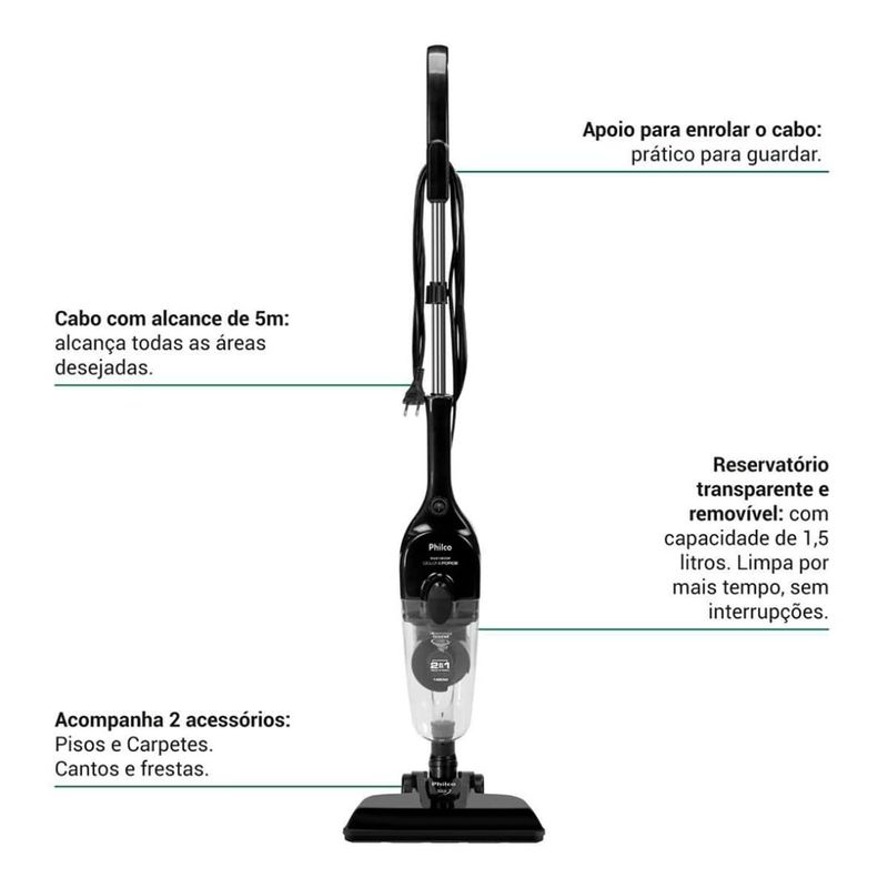 Aspirador de Po Vertical Ciclone Force Philco