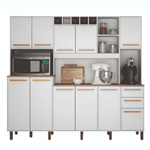 Cozinha Compacta 11 Portas 2 Gavetas Petra 218cm