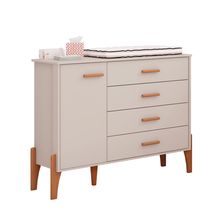 Cômoda Infantil Iris 1 Porta 4 Gavetas 100% MDF