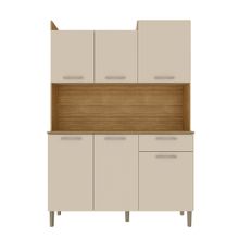 Cozinha Compacta 6 Portas 1 Gaveta Esmeralda 121cm Kits Paraná