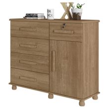 Cômoda Sapateira 1 Porta 5 Gavetas Mônaco