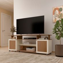 Rack para TV até 75" 2 Portas 2 Prateleiras Creta Artely