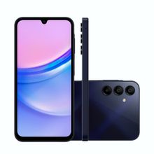 Smartphone Samsung Galaxy A15 256GB Cãmera Tripla 50MP + Selfie Tela 6,5" 8GB Ram