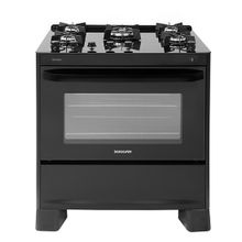 Fogão 5 Bocas Suggar de Piso Automático Mesa de Vidro 90L Max Glass