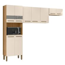 Armário de Cozinha Completa Toscana 9 Portas 100% MDF 250cm