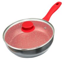 Frigideira Philco Alumínio Antiaderente Redstone 24cm 2,7L com Tampa PPH240APR