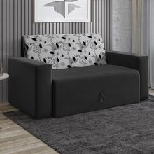 Sofá Cama 2 Lugares Retrátil e Reclinável em Veludo Berlim 142cm