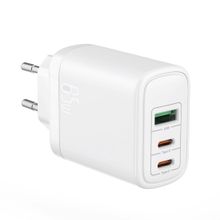 Carregador de Parede Devia 65W com Entrada Tripla USB A + 2 Tipo-C