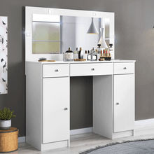 Penteadeira Camarim com LED 3 Gavetas e 2 Portas Carisma