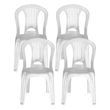Conjunto de Cadeiras de Plástico 4 Peças Tramontina Riviera