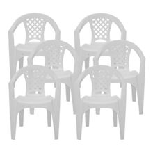 Conjunto de Cadeiras de Plástico 6 Peças Tramontina Iguape